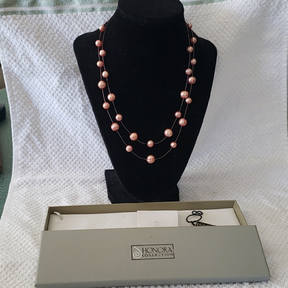 Pink Pearl Necklace